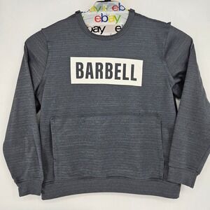 Barbell Apparel Sweatshirt Mens XL Gray Pullover Crucial Fleece Crewneck